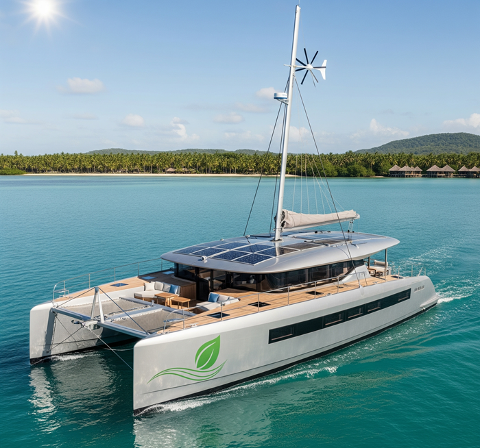 eco-friendly catamaran