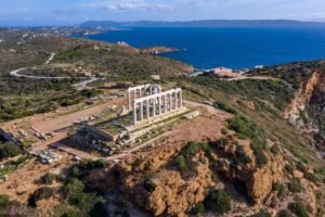 Top 10 Photo Spots in Greece from a Catamaran cape sounio poseidon temple archaeological.JPG