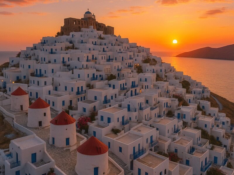 Top 10 Hidden Islands in Greece to Explore by Catamaran - Astypalea offers breathtaking landscapes and a unique butterfly shape.