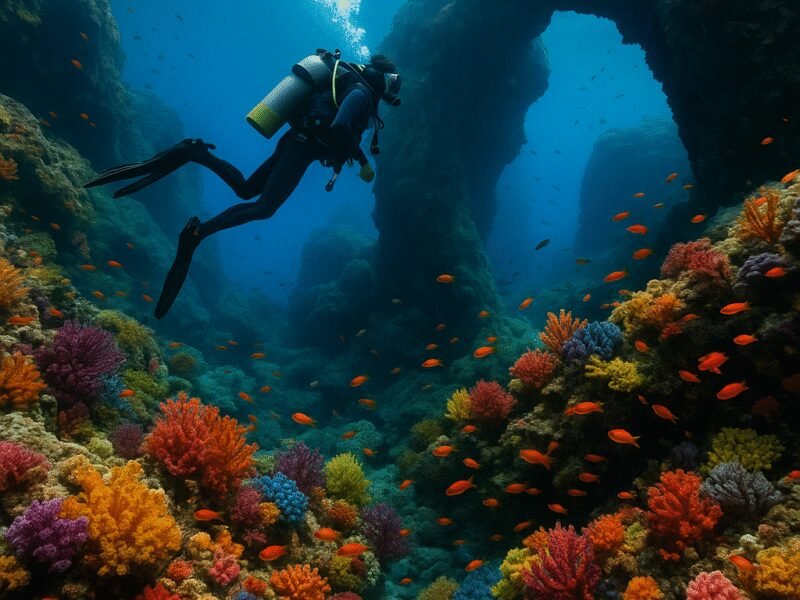 Top 5 Greek Islands for Adventure Activities on a Catamaran - Discover the underwater wonders while diving in Zakynthos.