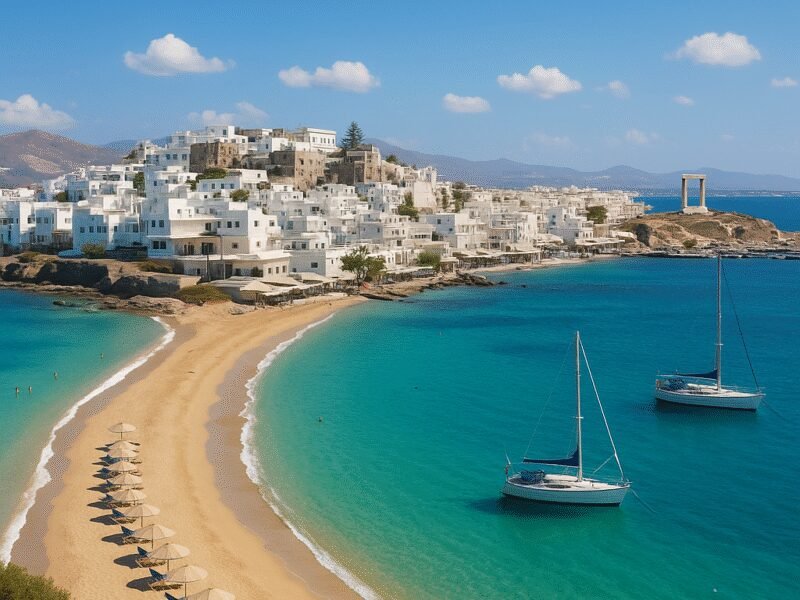Top 5 Greek Islands for Off-Season Catamaran Sailing – Naxos: The Largest Cycladic Island, known for its beautiful beaches and rich history.