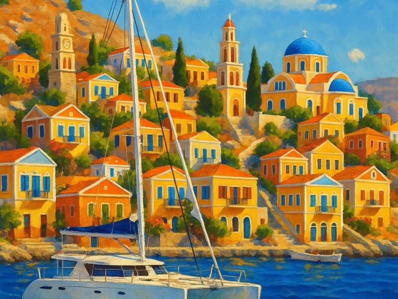 Top 5 Greek Sailing Routes for Catamaran Holidays 2025 - The Dodecanese islands are a blend of cultures waiting to be discovered.