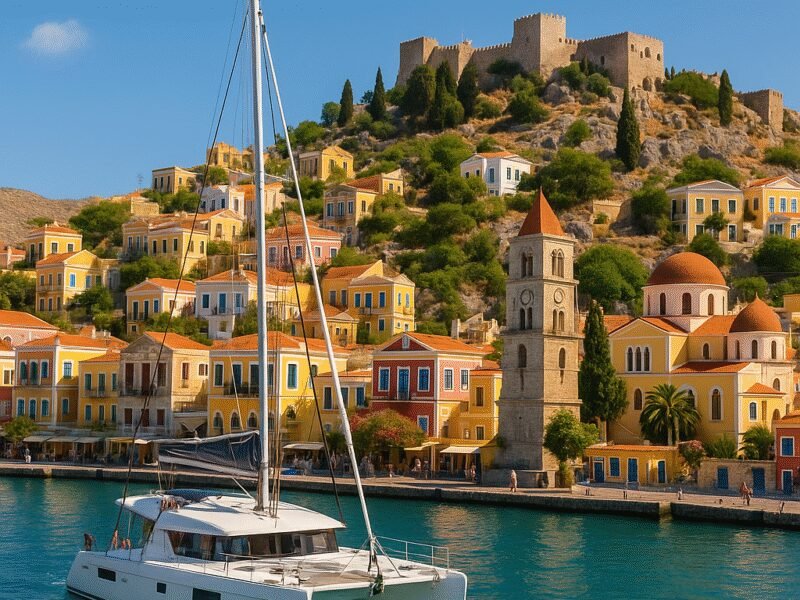Top 5 Greek Sailing Routes for Catamaran Holidays 2025 - The Dodecanese islands present a unique blend of cultures.