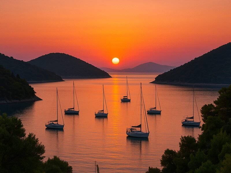 Top 5 Greek Sailing Routes for Catamaran Holidays 2025 - The Ionian Islands offer a tranquil paradise for sailing.