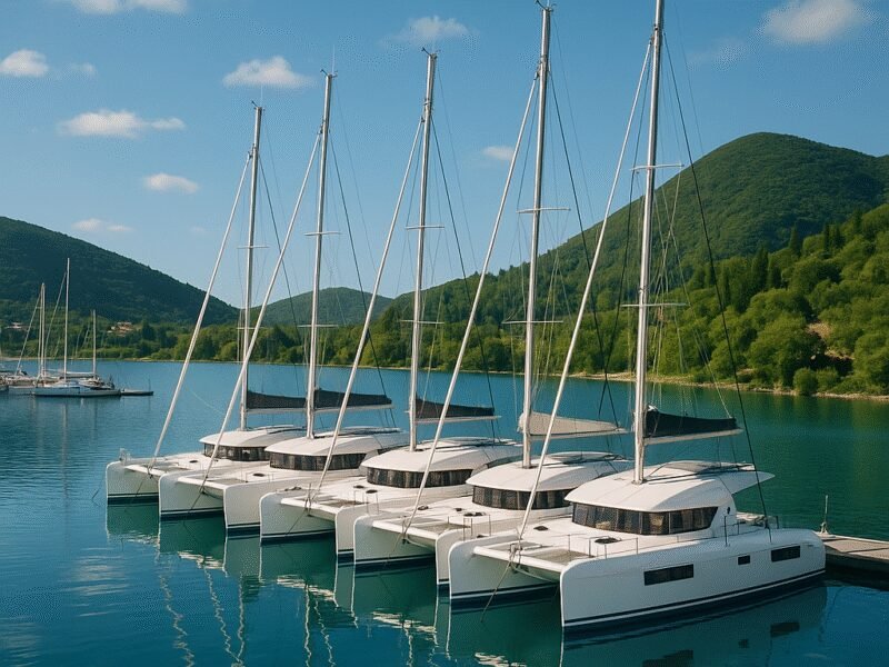 Top 5 Marinas in Greece for Catamaran Sailing - Lefkas Marina in Lefkada, a beautiful sailing destination.