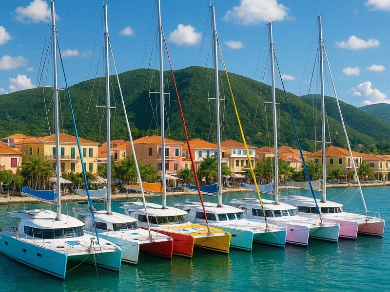 Top 5 Marinas in Greece for Catamaran Sailing - Lefkas Marina offers a picturesque setting for sailing adventures.