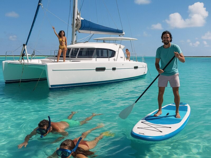 A Guide to the Most Luxurious Charter Catamarans in The Bahamas - Enjoy a variety of exciting activities while sailing.