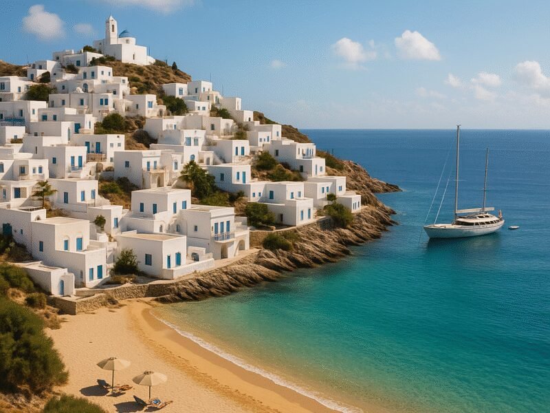 Top 2-Week Yacht Charter Itineraries in Greece – Itinerary 1: The Enchanting Cyclades - Experience the stunning beauty and charm of the Cyclades islands.