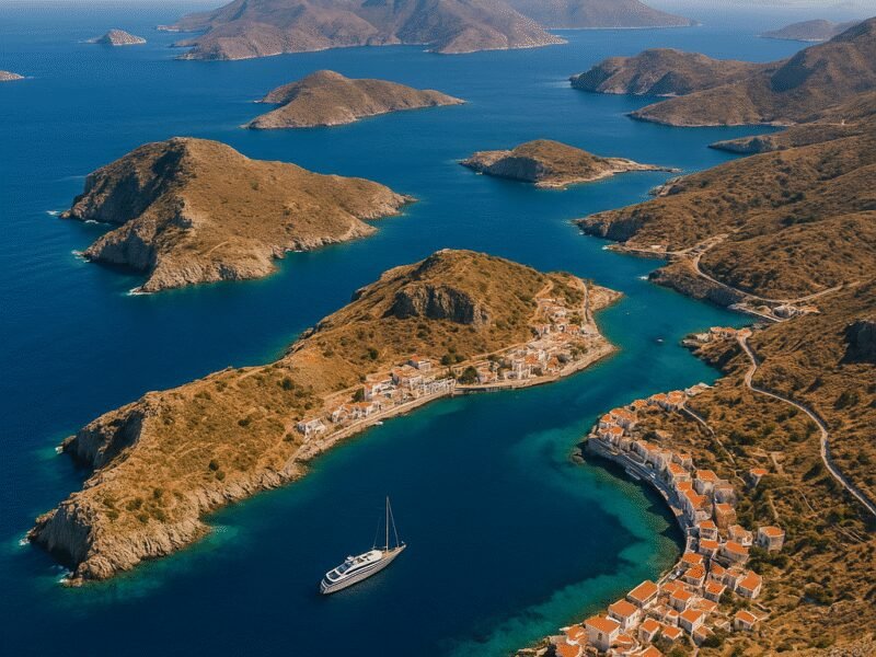 Top 2-Week Yacht Charter Itineraries in Greece – Itinerary 2: The Majestic Dodecanese - Discover the rich history and stunning scenery of these captivating islands.
