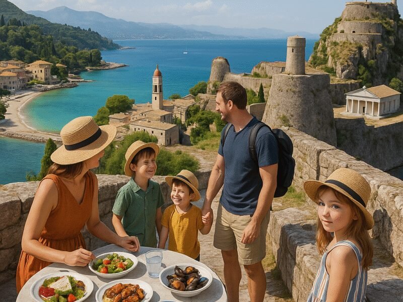 Top 5 Greek Islands for Families on a Catamaran - Corfu combines adventure and cultural experiences for families.