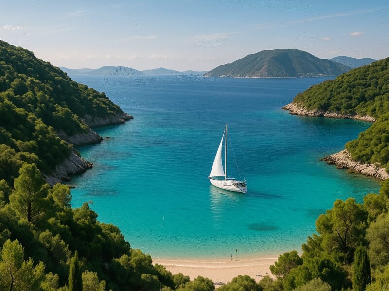 Best Greek Islands for First-Time Yacht Charter Guests - The Ionian Islands offer a beautiful and tranquil setting for beginners.