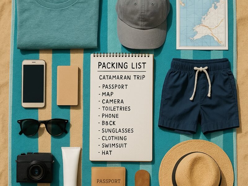 Packing List for a Crewed Catamaran Holiday in Greece: A well-organized packing list for your trip.