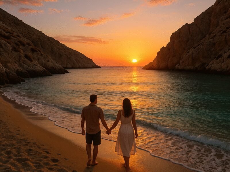 Romantic Greek Islands for Couples Sailing in 2025 – Folegandros: The Hidden Gem of Romance - Discover the intimate beaches ideal for romantic strolls.