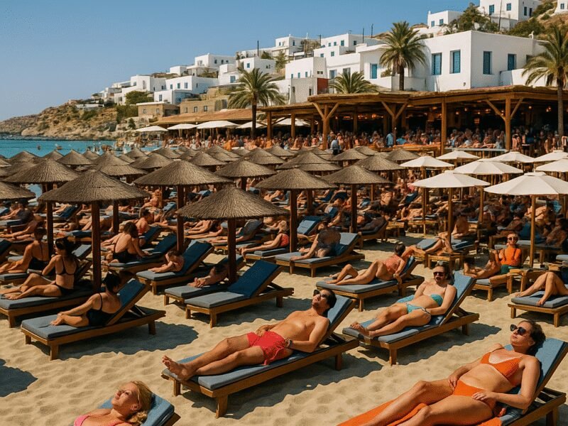Top Attractions to Visit by Yacht in the Cyclades – Mykonos: Beaches and Nightlife - Experience the lively atmosphere and beautiful beaches of Mykonos.