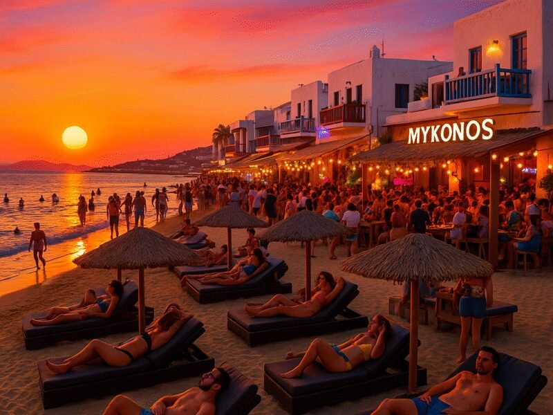 Top Attractions to Visit by Yacht in the Cyclades – Mykonos: Beaches and Nightlife - Experience the lively atmosphere and stunning beaches.