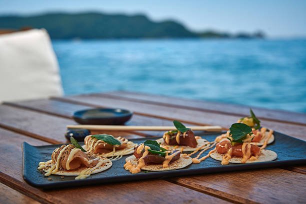 Gourmet Dining on a Luxury Catamaran Charter
