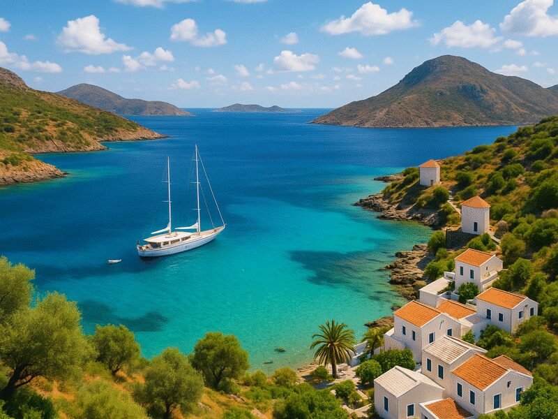 Top 2-Week Yacht Charter Itineraries in Greece – Itinerary 2: The Majestic Dodecanese - Explore the majestic Dodecanese islands with their rich history and stunning scenery.