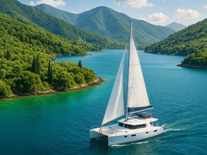 Top 5 Greek Sailing Routes for Catamaran Holidays 2025 - The Ionian Islands are known for their tranquility and stunning scenery.