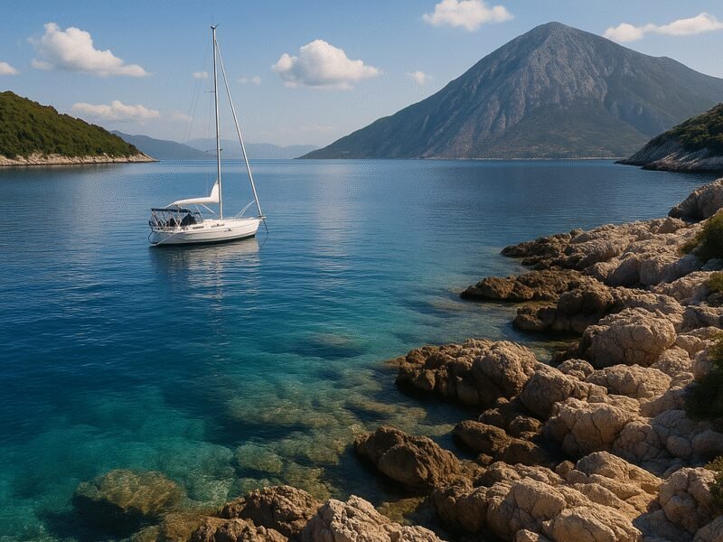 Top 7-Day Sailing Routes in the Ionian Islands - Day 2: Meganisi to Kalamos features stunning seascapes.