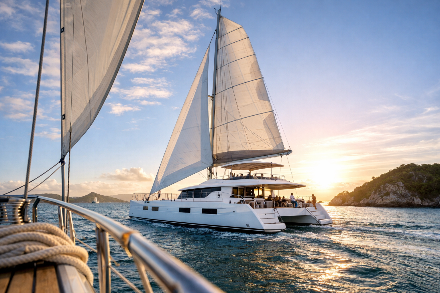 What Is a Luxury Catamaran Charter?